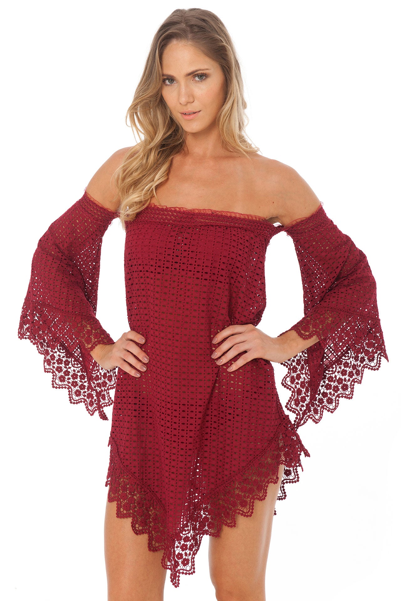 Lace Tunic - Rosso